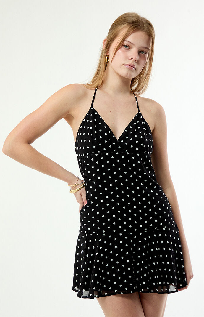 Beverly and Beck Gracie Polka Dot Mini Dress