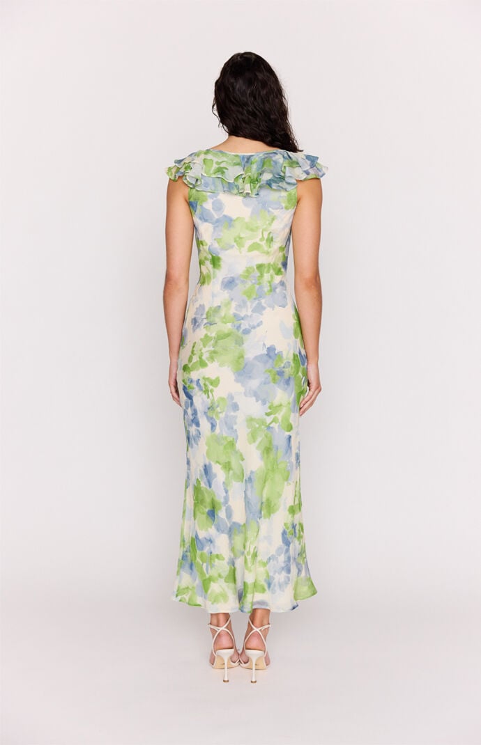 MINKPINK Carrie Ruffled Midi Dress