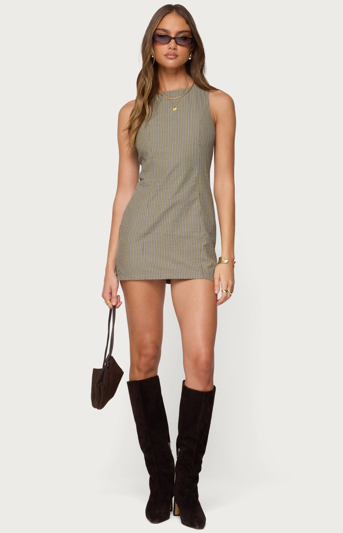 Edikted Macee Gingham Romper