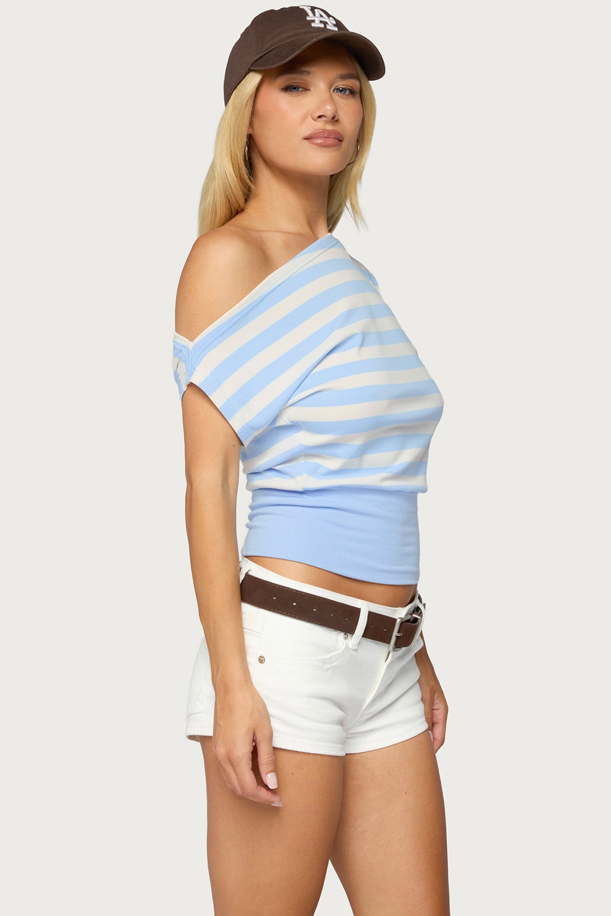 Kittie Striped Off Shoulder Top