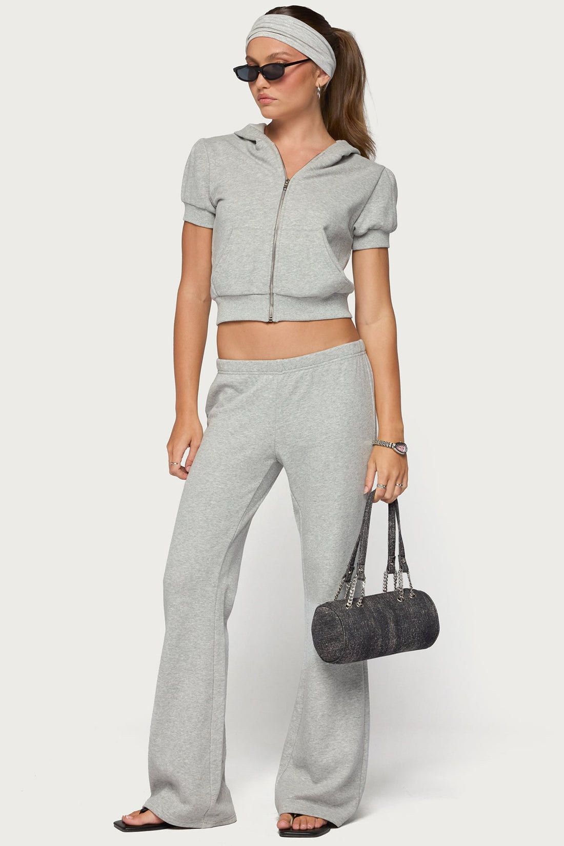 Rachel Short Sleeve Hooded Top